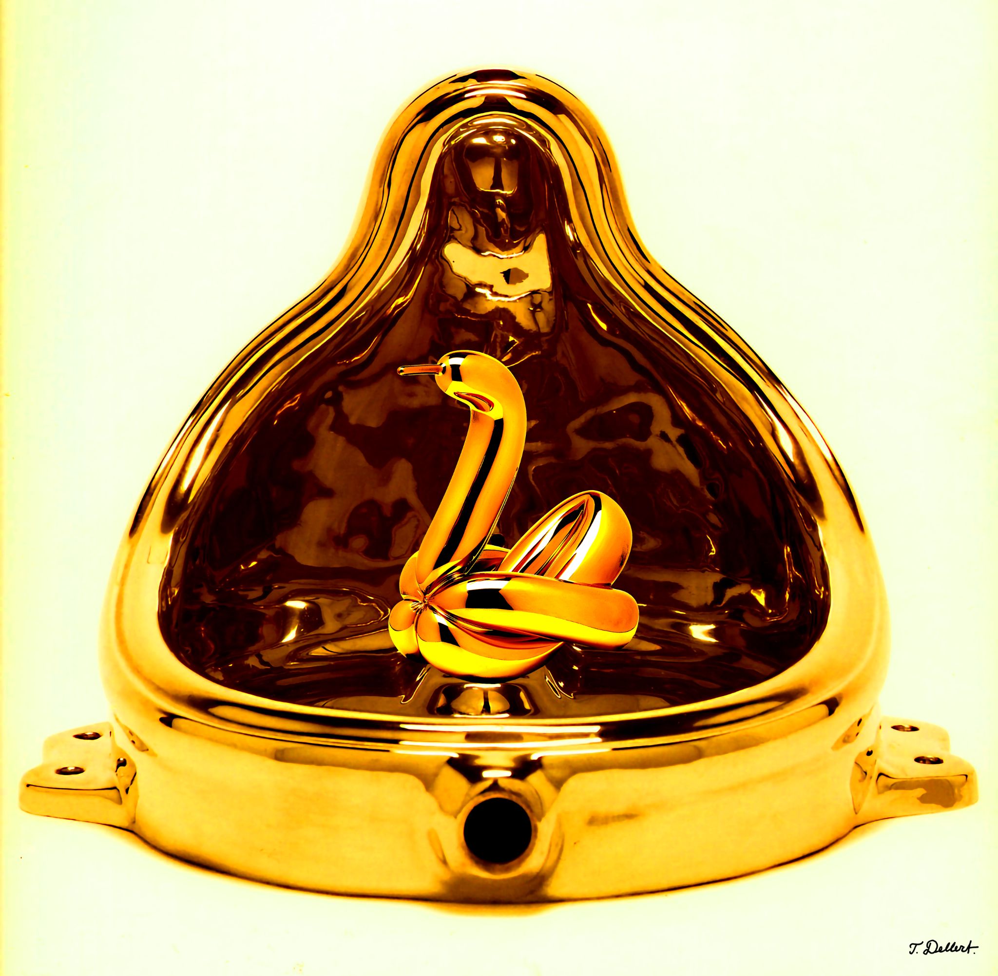 Swan in Fountain 
